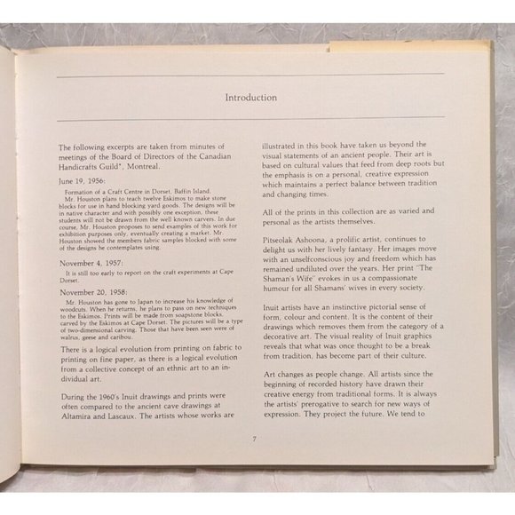 Vtg Dorset 80 Inuit Art Cape Graphics Annual 1980 Canada Hardcover Pitseolak Fun - Picture 10 of 14
